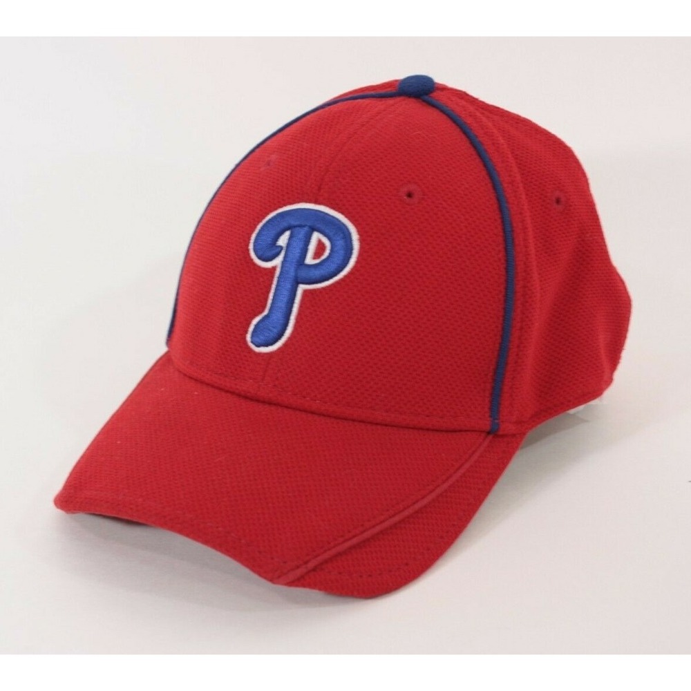 New Era Hat Unisex S/M Red Philadelphia Phillies 39THIRTY MLB Baseball Cap